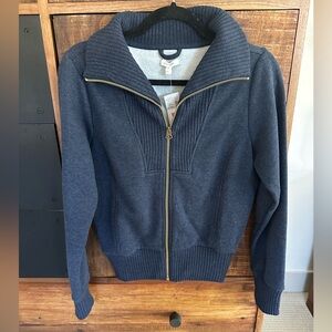 XS Blue Zip Up Sweater